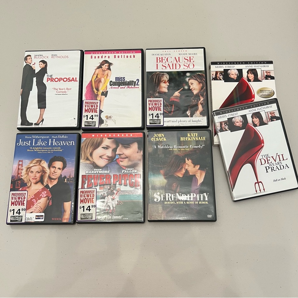 7 Movies DVD Bundle - Romantic Comedies